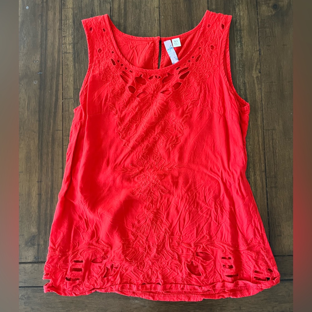 Red Dress Tank Top